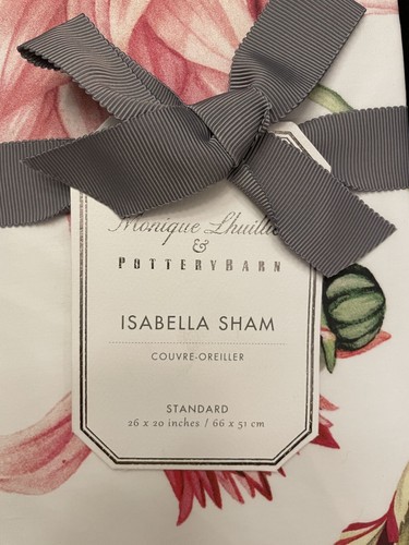 POTTERY BARN MONIQUE LHUILLIER ISABELLA FULL / QUEEN DUVET W/ 2 STANDARD SHAMS - Picture 5 of 6