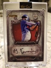 2024 Wild Card Matte 1/9 Yeiner Fernandez Auto # WWA-YF  Dodgers