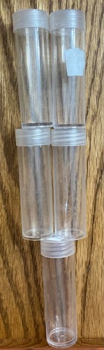 5 - USED COIN TUBES *** NICKEL *** SIZE  -  L@@K AT PICTURES!  #345