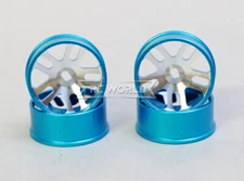 1/28 Mini Z Aluminum Drift Rim Set (4PC) 20MM X 8MM -BLUE-