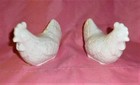 Vintage salt and pepper shakers White Hens Shafford Design New Never used! — photo 1