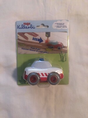 NWT HABA KULLENBU WHITE AMBULANCE MOMENTUM CAR