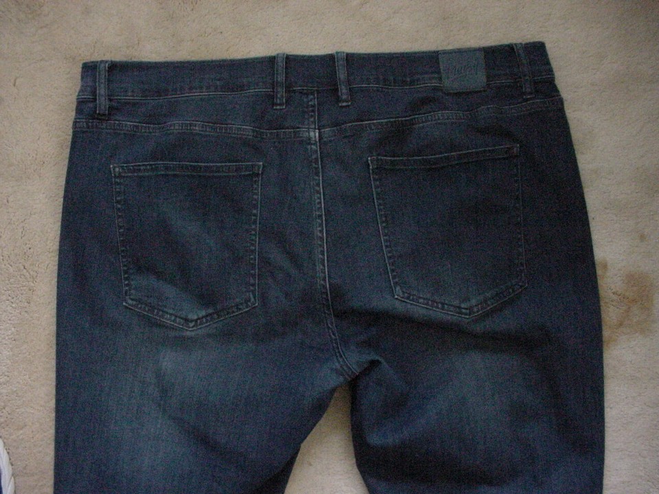 Mugsy Jeans Mens 40x32 Fultons Blue Stretch Denim Dark Wash eBay