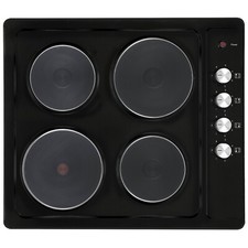 electriQ 60cm Sealed Plate Hob - Black EIQSPEHOBK