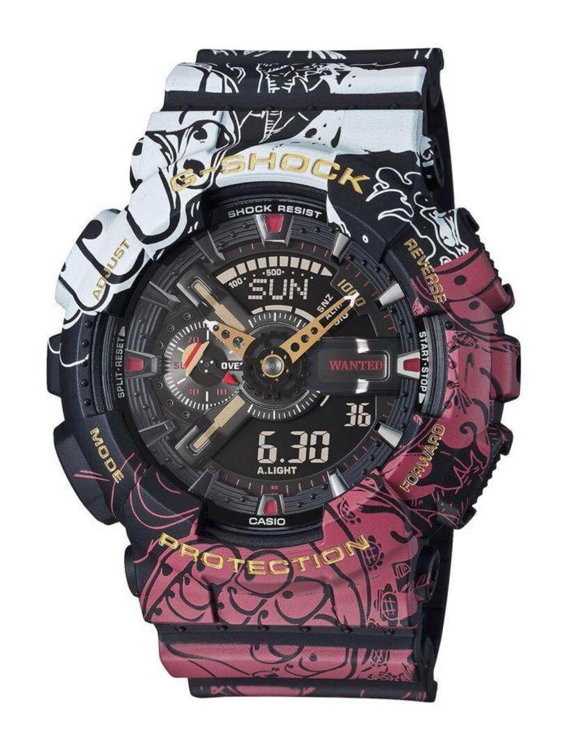 美品　CASIO　G-SHOCK ワンピース GA-110JOP-1A4JR Authentic】CASIO G-SHOCK ONE PIECE collaboration GA-110JOP-1A4JR