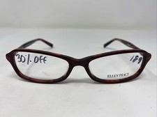 Ellen Tracy LECCE WINE LAMINATE 51-15-130 Red Full Rim Eyeglasses Frame AX43