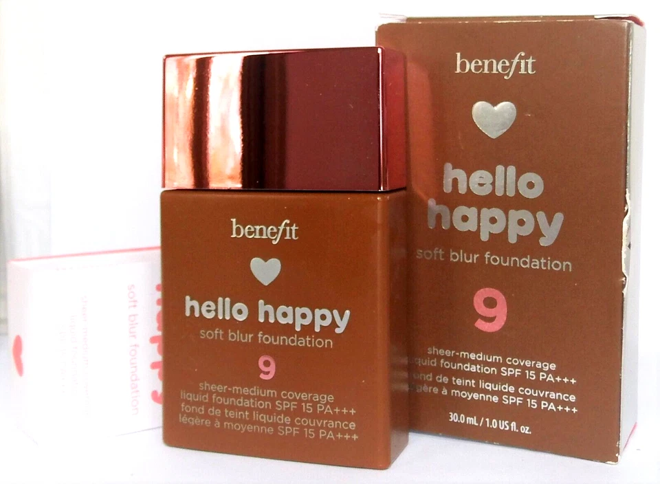 Benefit Hello Happy Soft Blur Foundation No. 9 New