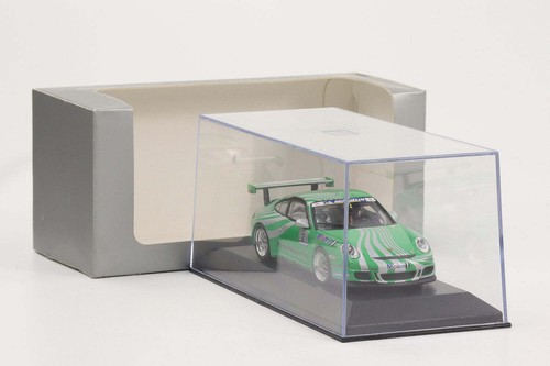 1:43 Minichamps Porsche 911 997 GT3 Cup Green Silver Wap Dealer - Picture 4 of 4