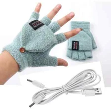 Electric Heated Gloves Hand Warmers Mittens Rechargeable Usb Reusable Winter New
