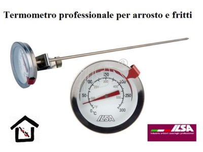 ILSA PROFESSIONELLES KÜCHENTHERMOMETER FÜR BRATEN UND BRATEN MIT SONDE 0 +300°C