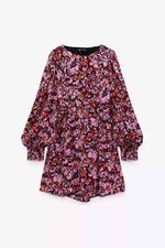 ZARA FLORAL PRINT DRESS DRESS ~ SIZE M   9051/683