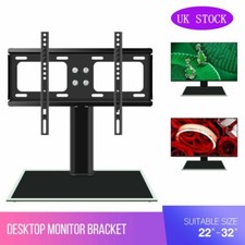 Desk Top Monitor Table TV Stand Bracket Mount Plasma LCD LED 22-32" Universal