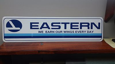 EASTERN Airlines Vintage Metal sign 6'' x 24''