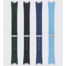 20 21mm FKM Rubber Strap Fits Omega Seamaster Aqua Terra 150M Worldtimer 43mm