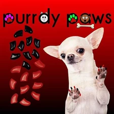 Soft Nail Caps For Dog Claws ( LADYBUG Combo )  Purrdy Paws * 6 sizes up to XXL