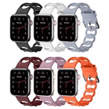 Waloo Silicone Link Looped Replacement Band For All Apple Watch Series