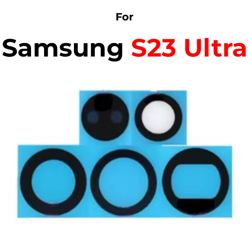 XOTEK Kamera Glas für Samsung Galaxy S23 Ultra Kameralinse Scheibe Camera Glass Lens