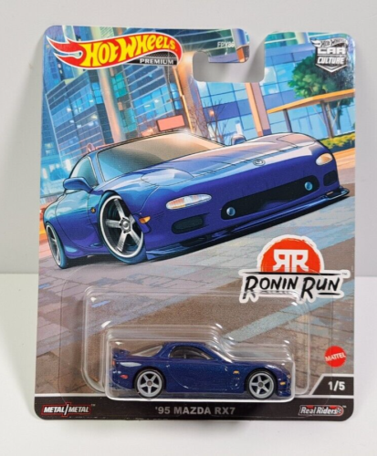 HOT WHEELS 2022 CAR CULTURE RONIN RUN 1/5 95 MAZDA RX7 Premium. Real Riders