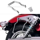 Saddle Bag Support Brackets Bars Chrome 2001-2008 Honda Shadow Spirit VT750 DC