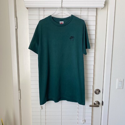 Vintage Nike Air Grey Tag 90s VTG Forest Green Single Stitch