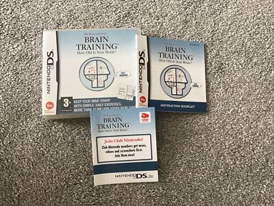 Dr Kawashima's Brain Training: How Old Is Your Brain? Nintendo DS Game  Complete