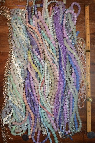Large Huge Lot Jewelry Making Beads ,NWOT Quality Faceted Jade ,Stone, Glass - Picture 3 of 24