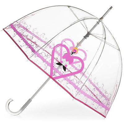 Charles/Charley Harper totes-Isotoner Bubble Umbrella Flamingos