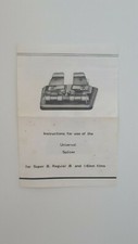 Universal splicer - Instructions for use 8 and 16mm films 