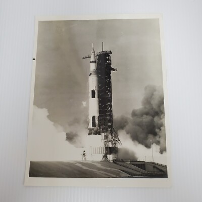 NASA April 11 1970 Apollo 13 Launchpad Ignition 8x10 PRESS PHOTO #70-HC-352