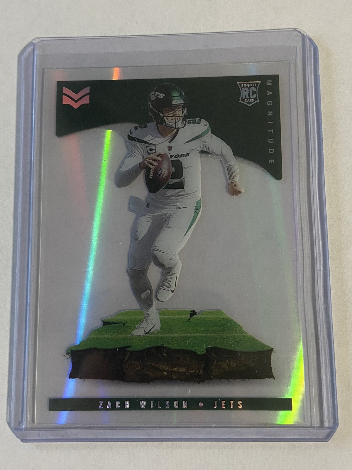 2021 Panini Chronicles Magnitude ZACH WILSON HOLO 19/25 NY JETS RC