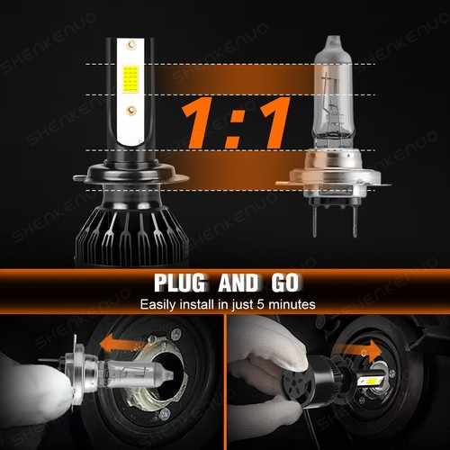 For Kia Sorento 2011-2015 2016 Combo LED Headlight High Low Beam Fog Light Bulbs - Foto 5 di 16