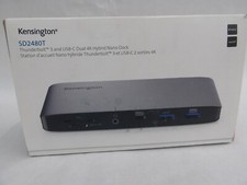 NEW IN BOX KENSINGTON THUNDERBOLT 3  USB-C DUAL 4K DOCKING STATION SD2480T DOCK