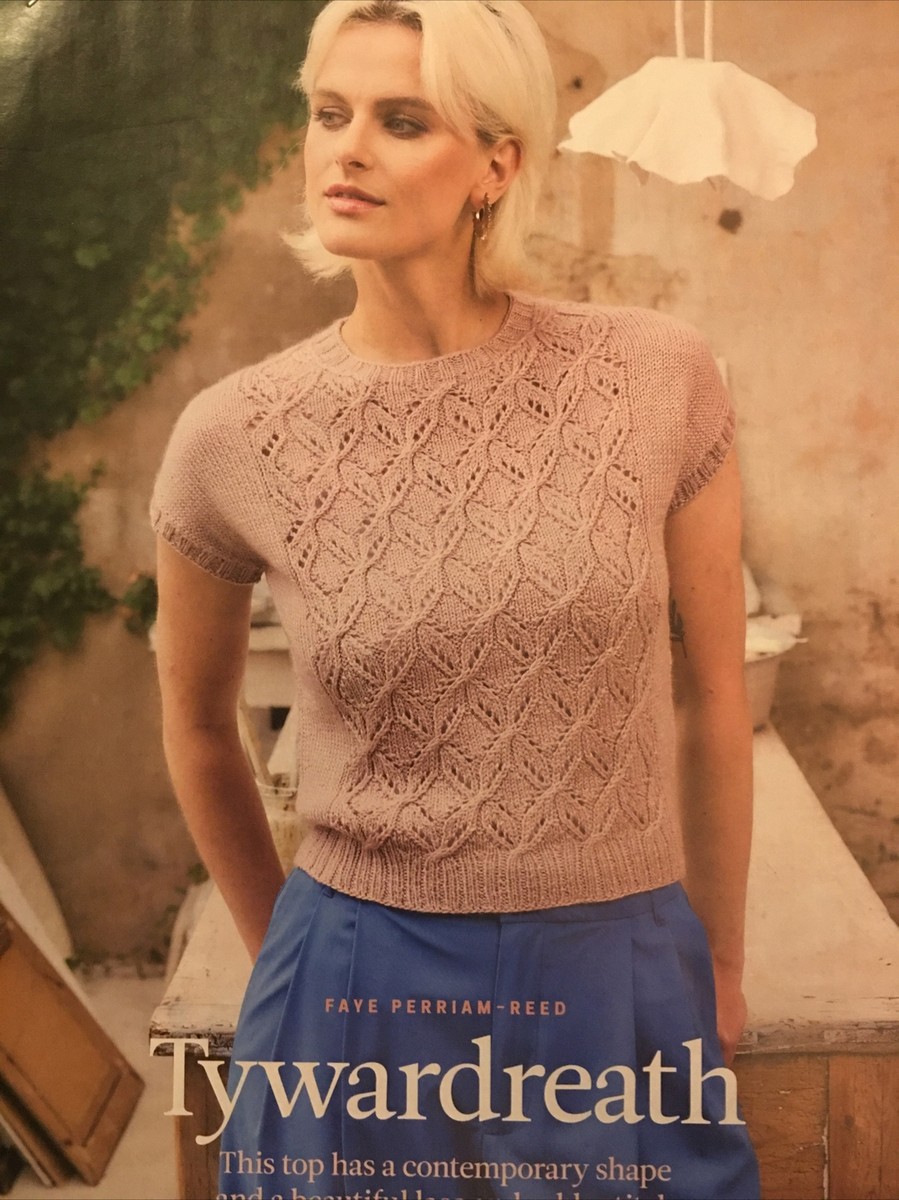 Knitting pattern LADIES’ TOP (contemporary shape combines lace cable)