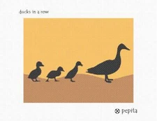 Ducks In A Row Needlepoint Kit or Canvas