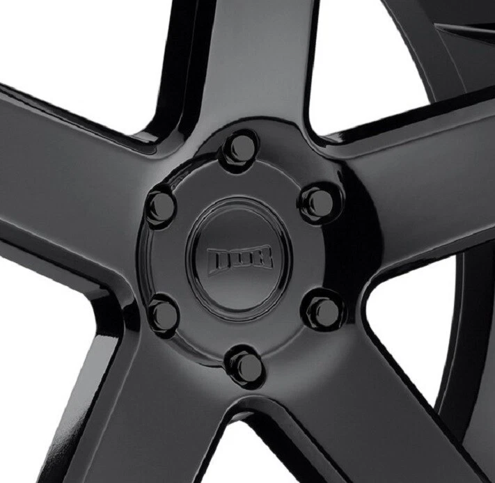 24 DUB BALLER GLOSS BLACK WHEELS RIMS CADILLAC ESCALADE DENALI GMC S216240084+19 Foto 3 de 4