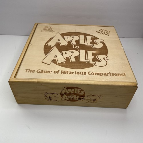 Mattel Apples To Apples Game Party Crate Wood Box 4-10 Players Ages 12+ - Picture 2 of 6