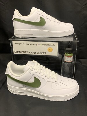 Nike Air Force 1 Low (Avocado Custom Painted Swoosh)  Kids Size 5.5
