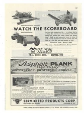 1945 W.A Riddell Co. Ad: WARCO Graders, Maintainers, Scoop - Bucyrus, OhiO