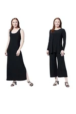 Attitudes by Renee 3-Pc Como Jersey Wardrobe Black