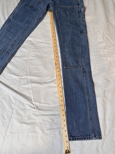 Helmut Lang Carpenter Jeans Knee Patches Men's Sz 30 Women's Sz 27 Made Italy - 第 5/5 張圖片
