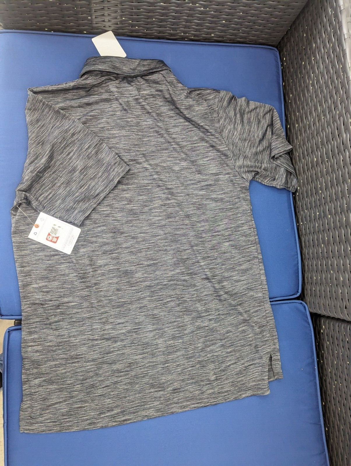 Champion Polo Golf Summer Indiana University Hoosiers Grey Size Medium