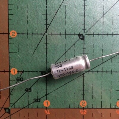 150uF 16v Sprague Axial Electrolytic Capacitor TE1163 Replace 15v 105'c 10pcs 