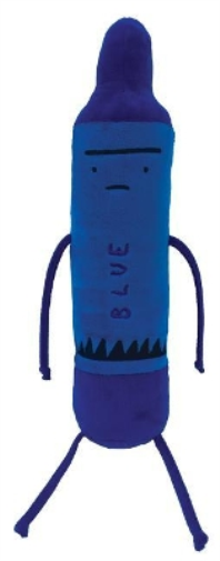 Plush Day The Crayons Quit Blue 12 Plush ACC NUOVO