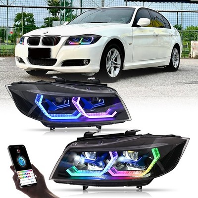 RGB LED Scheinwerfer für BMW E90 E91 3er 2005-2012 Sequenz Blinker Tagfahrlicht