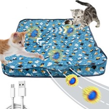 KOIJYFNL Interactive Cat Toys Ball Fast Rolling Cat Toys in Pouch, Moving Bes...
