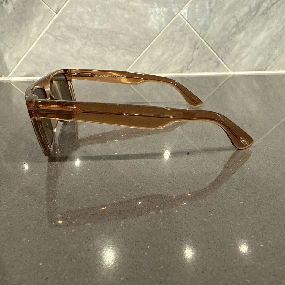NUEVO TOM FORD PHILIPPE-02 TF999 45N GAFAS DE SOL MARRÓN TRANSPARENTE 58-16-145mm SIN ESTUCHE Foto 4 de 4