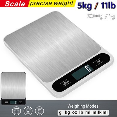 Digital Kitchen Scale Food Diet Cook Weight Jewelry Gold Grain Gram 5000g x 0.1g