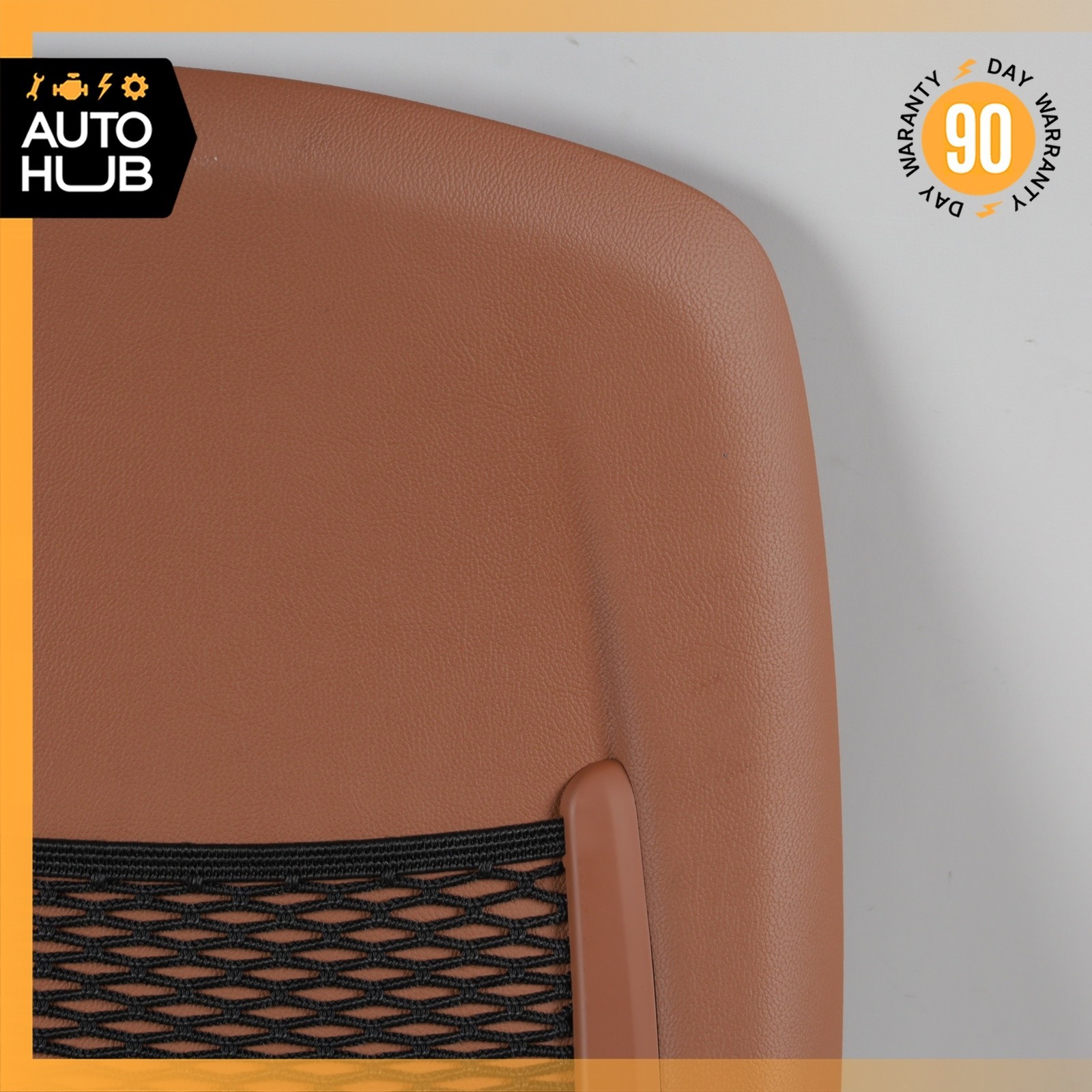 14-17 Maserati Ghibli M157 Front Right Side Seat Back Cover Brown OEM 68k
