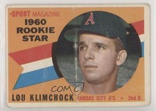 1960 Topps Sport Magazine 1960 Rookie Star Lou Klimchock #137 0wk9