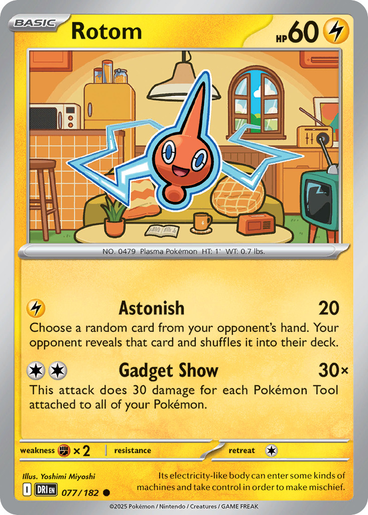 Rotom 77/182 Common | Destined Rivals | Pokemon Card